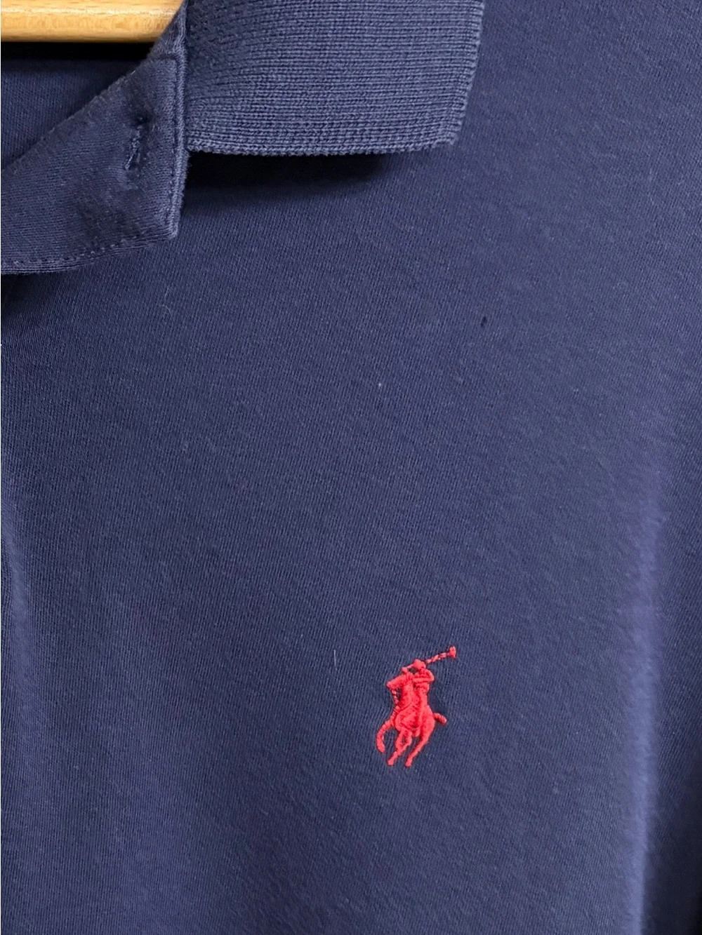 Ralph Lauren Navy Short-Sleeve Polo with Red Pony